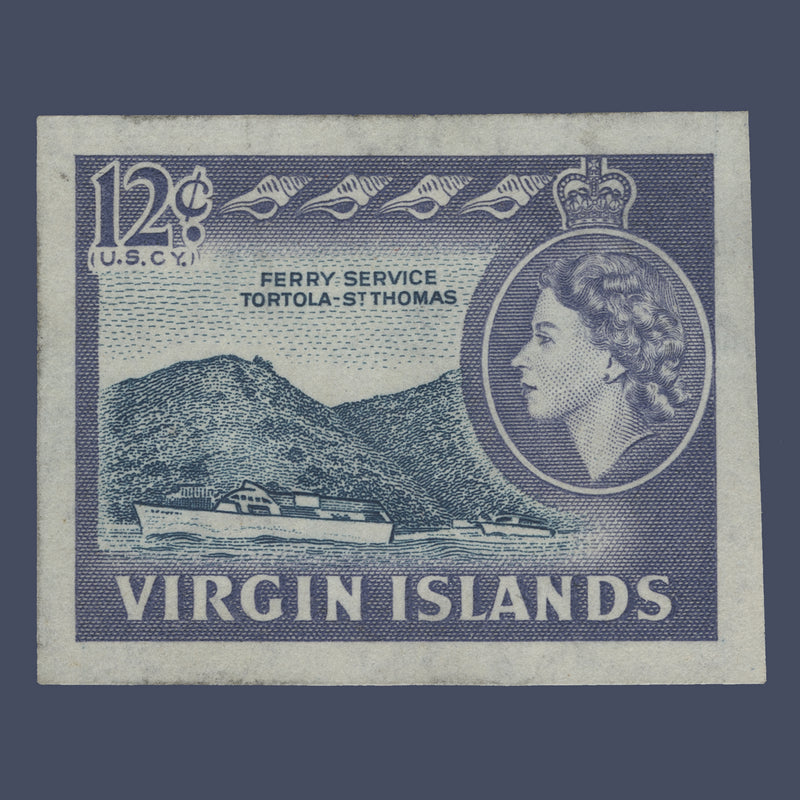 British Virgin Islands 1964 Tortola-St Thomas Ferry Service imperf proof