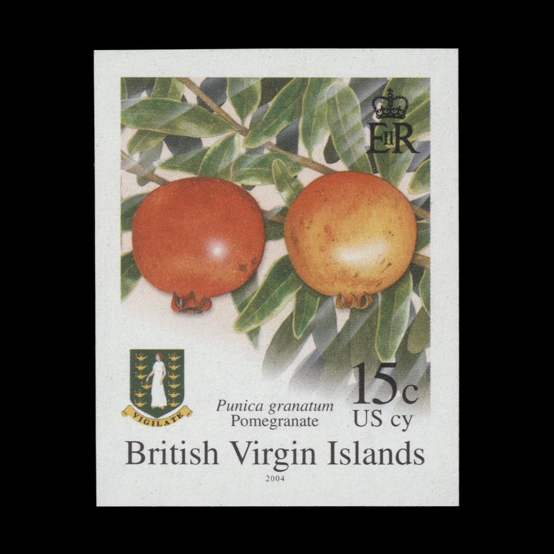 British Virgin Islands 2004 Pomegranate imperforate proof single