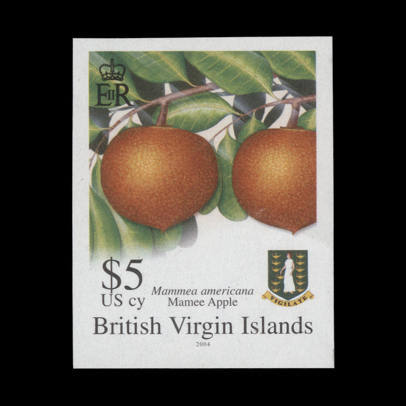 British Virgin Islands 2004 Mamee Apple imperforate proof single