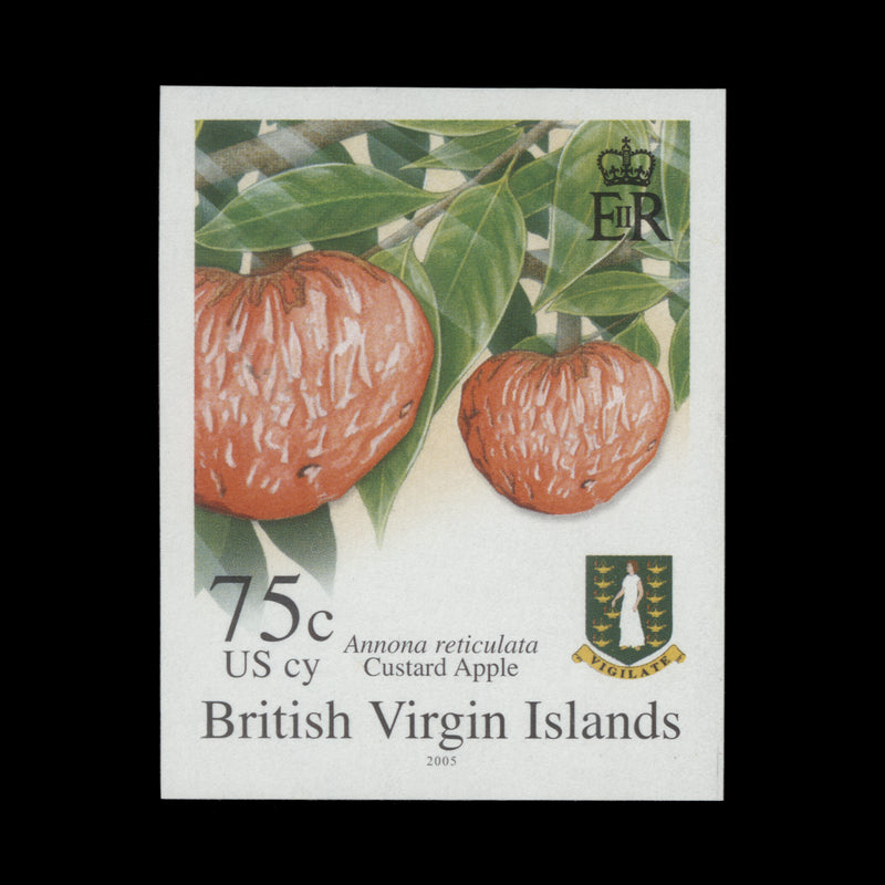 British Virgin Islands 2005 Custard Apple imperforate proof single