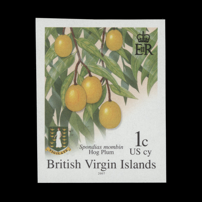 British Virgin Islands 2007 Hog Plum imperforate proof single