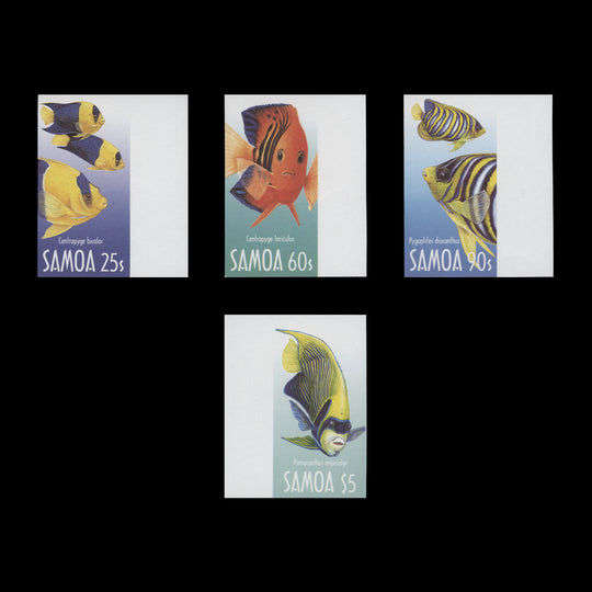 Samoa 2003 Angelfish imperf proof singles