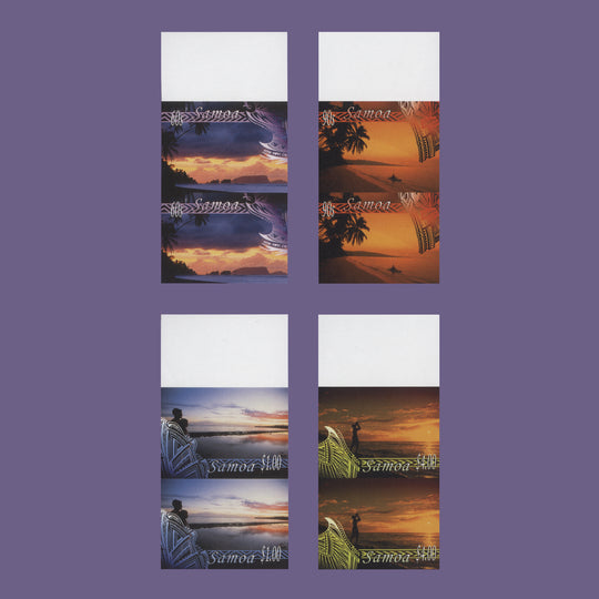 Samoa 2006 Sunsets imperf proof pairs