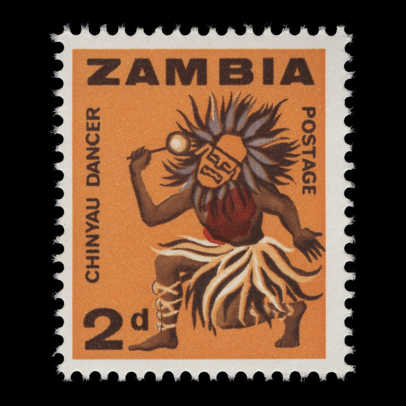 Zambia 1964 (Variety) 2d Chinyau Dancer with red shift
