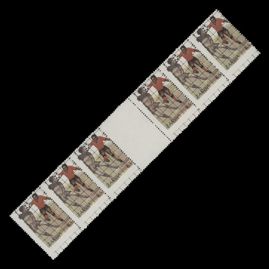 Zambia 1986 (Variety) K5 World Cup Football, Mexico strip with perf shift