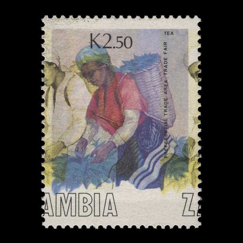 Zambia 1988 (Variety) K2.50 Preferential Trade Area Fair with shift of yellow and black