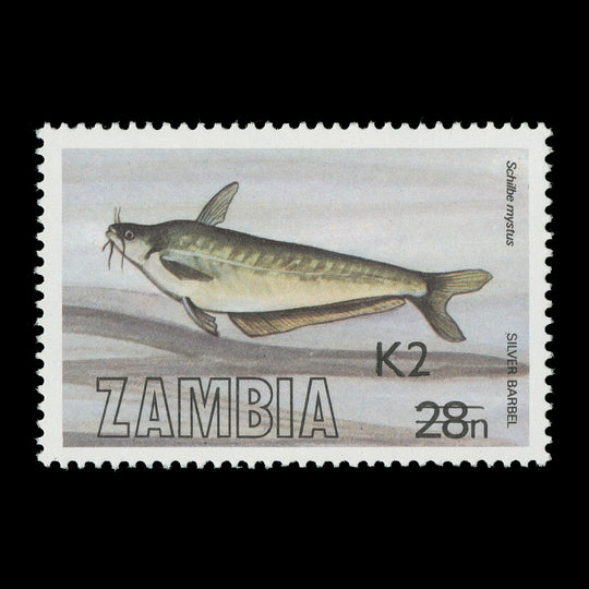 Zambia 1991 (MNH) K2/28n Silver Barbel