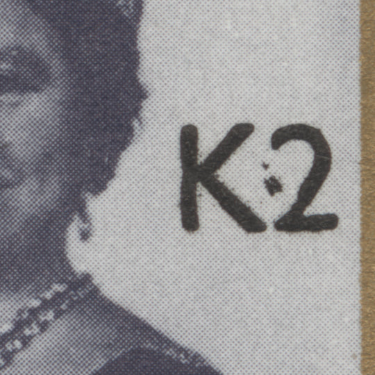 Zambia 1991 (Variety) K2/45n Life and Times of Queen Mother with dot in value flaw