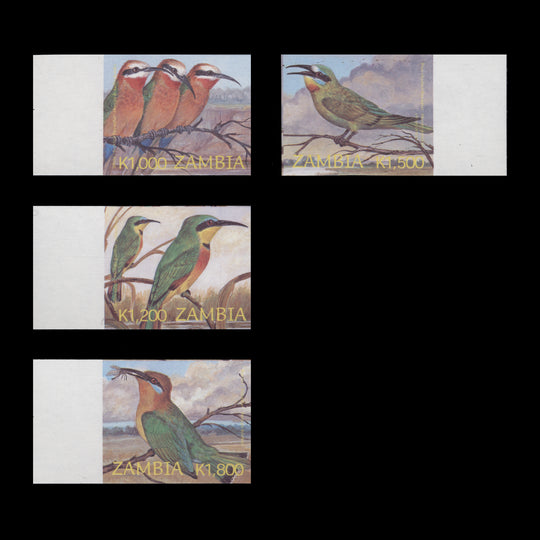 Zambia 2003 Birds definitives imperforate proof singles