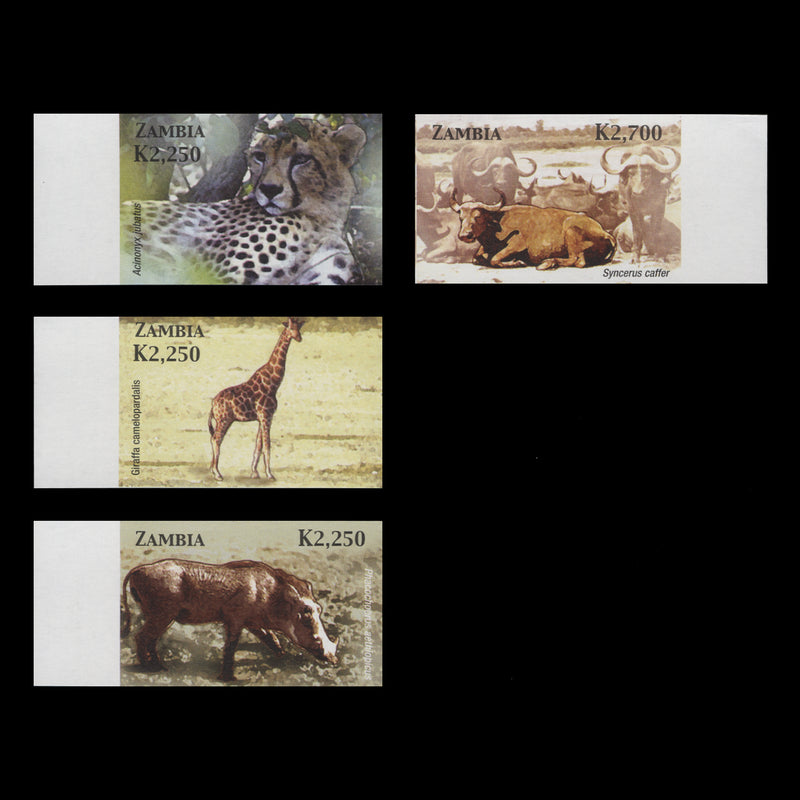 Zambia 2005 Mammals imperforate proof singles