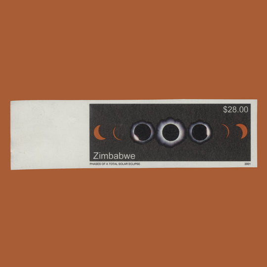 Zimbabwe 2001 Total Solar Eclipse imperf proof single