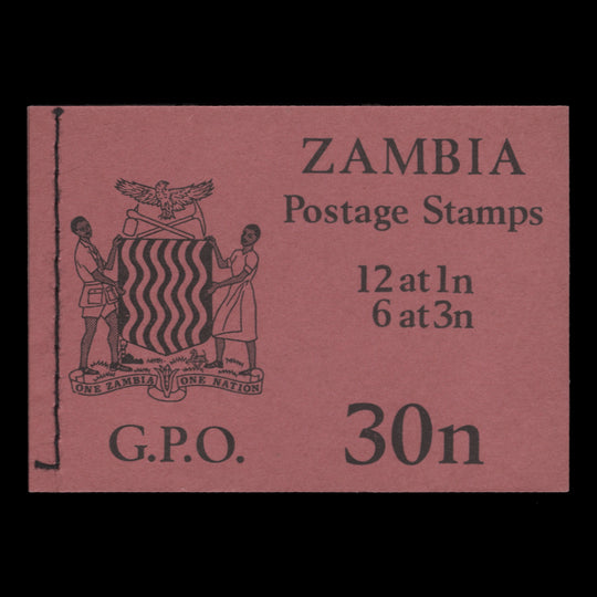 Zambia 1970 30n Rose stitched booklet
