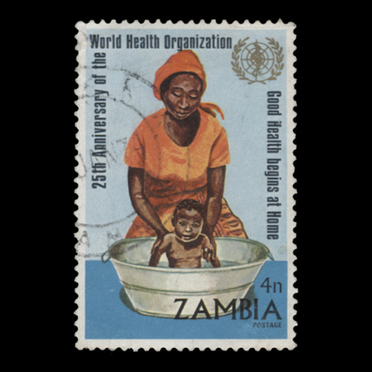 Zambia 1973 (Used) 4n WHO Anniversary single