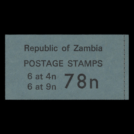 Zambia 1976 78n Blue stitched booklet