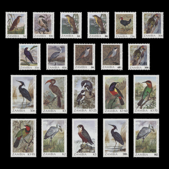 Zambia 1987-88 (MNH) Birds definitives