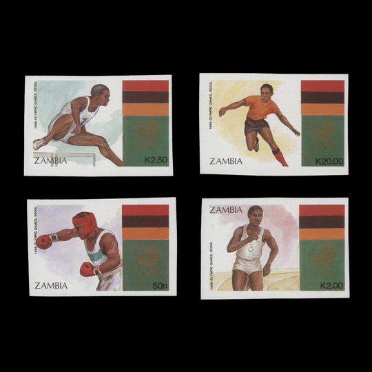 Zambia 1988 (Variety) Olympic Games, Seoul imperforate set