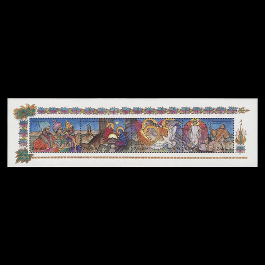 Zambia 1992 (MNH) Christmas miniature sheet