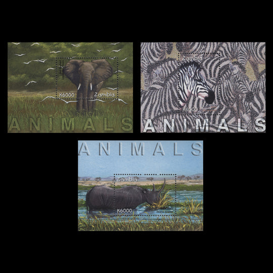 Zambia 2001 (MNH) Animals miniature sheets