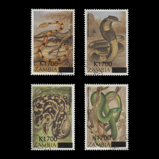 Zambia 2003 (Used) Snakes Provisionals, 26 June