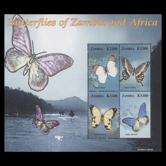 Zambia 2005 (MNH) Butterflies & Moths sheetlet