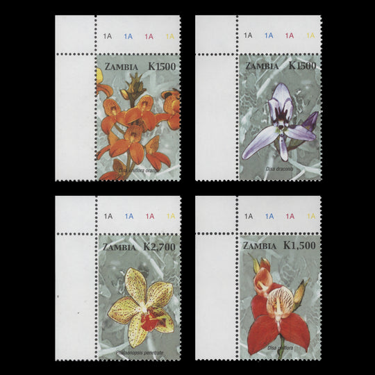Zambia 2005 (MNH) Orchids set