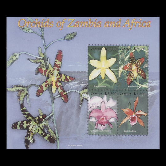 Zambia 2005 (MNH) Orchids sheetlet