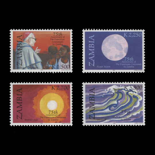 Zambia 2006 (MNH) Franciscan Conventuals Anniversary set