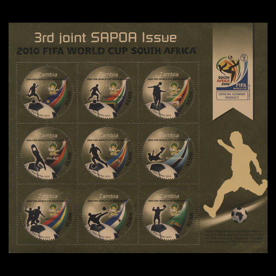Zambia 2010 (MNH) FIFA World Cup, South Africa miniature sheet