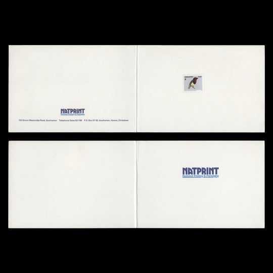 Zimbabwe 2005 Black-Collared Barbet proof in presentation folder