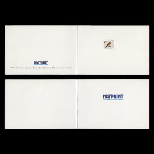 Zimbabwe 2005 Golden-Breasted Bunting proof in presentation folder