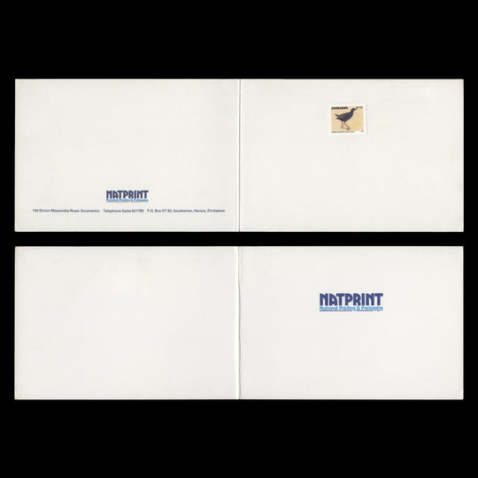 Zimbabwe 2007 Purple Gallinule proof in presentation folder