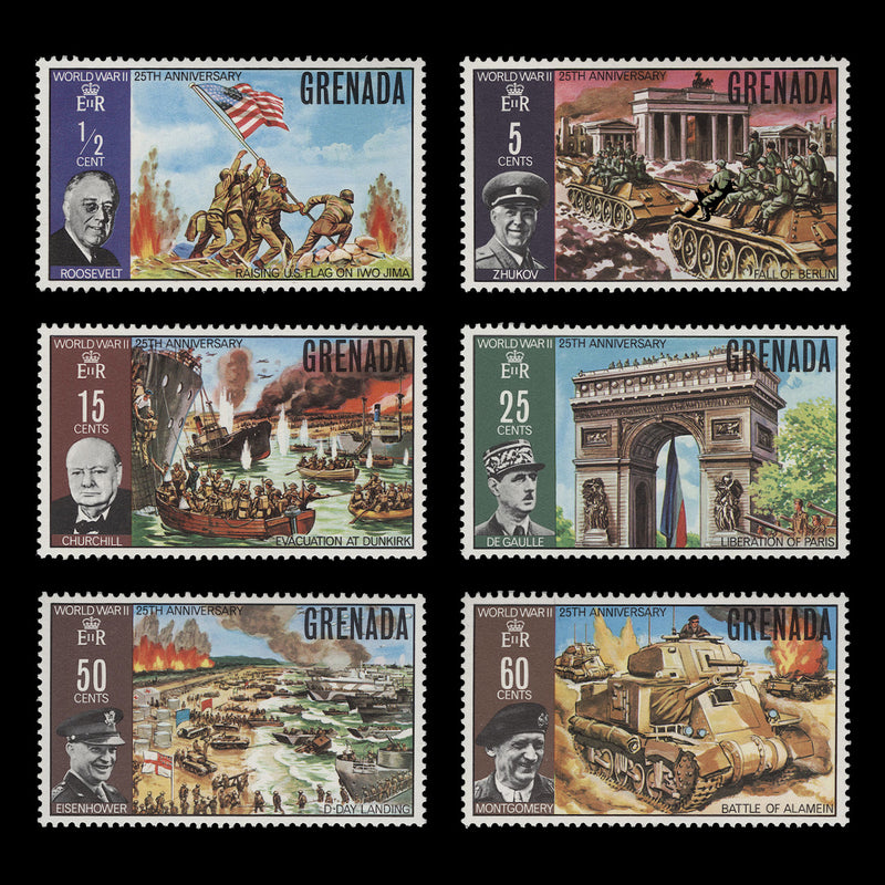 Grenada 1970 (MNH) End of World War II Anniversary set