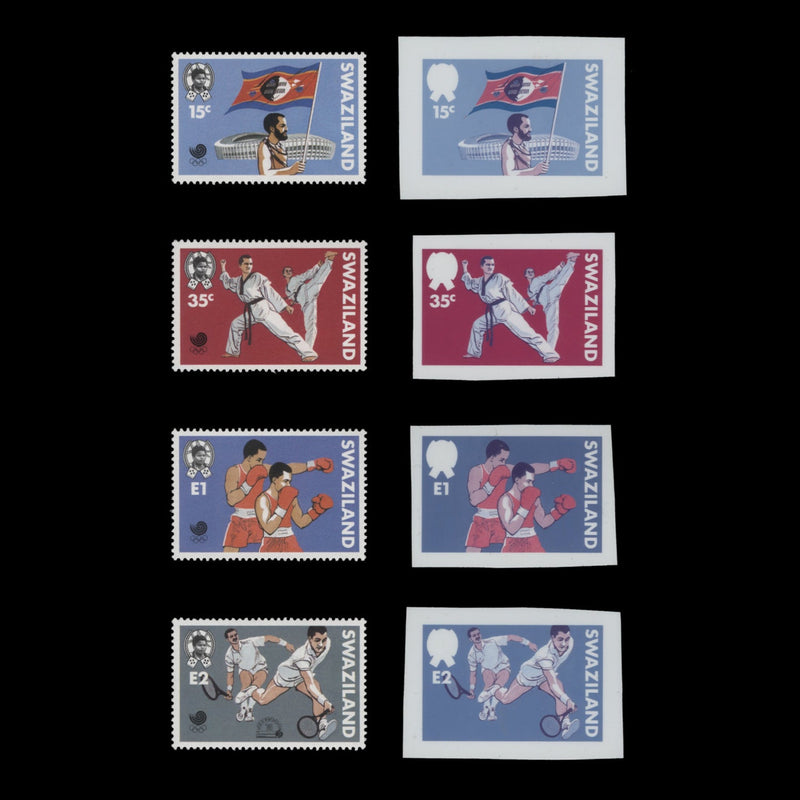 Swaziland 1988 Olympic Games, Seoul intermediate cromalin proofs