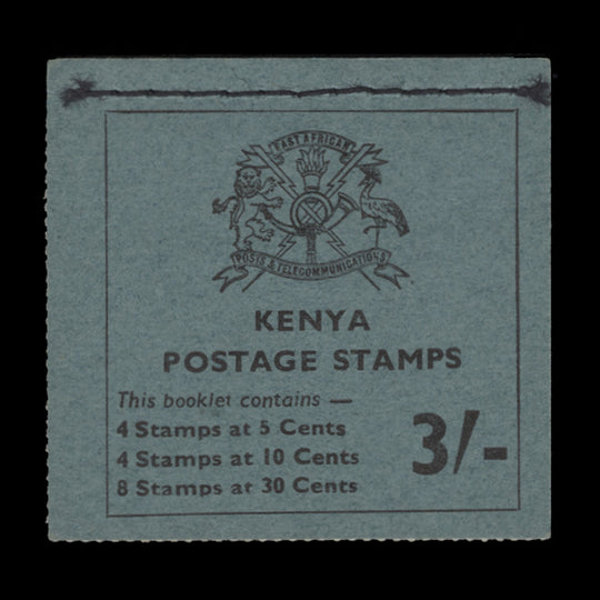 Kenya 1966 3s Bluish Grey Stitched booklet