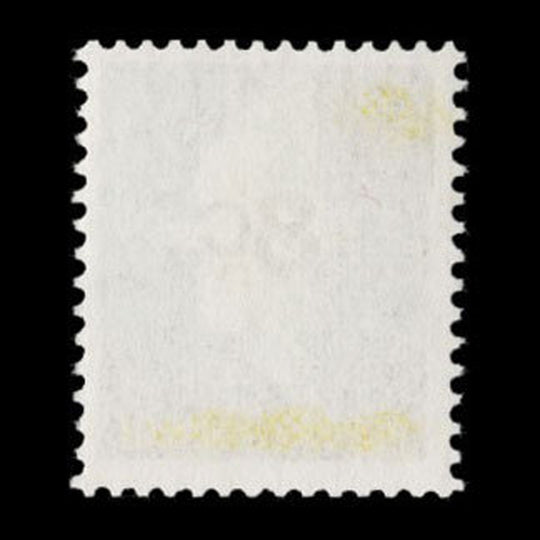 New Zealand 1977 (Variety) 8c/4c Puriri Moth with yellow-orange offset