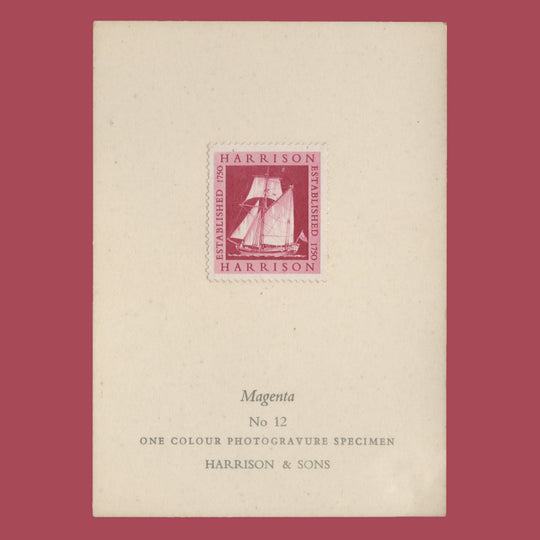 1954 Harrison one-colour Sailing Ship presentation card, no 12