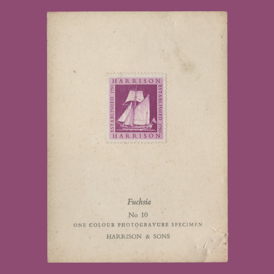 1954 Harrison one-colour Sailing Ship presentation card, no 10