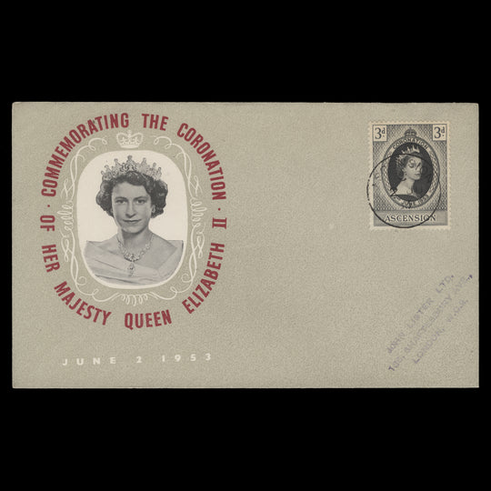Ascension 1953 (FDC) 3d Coronation