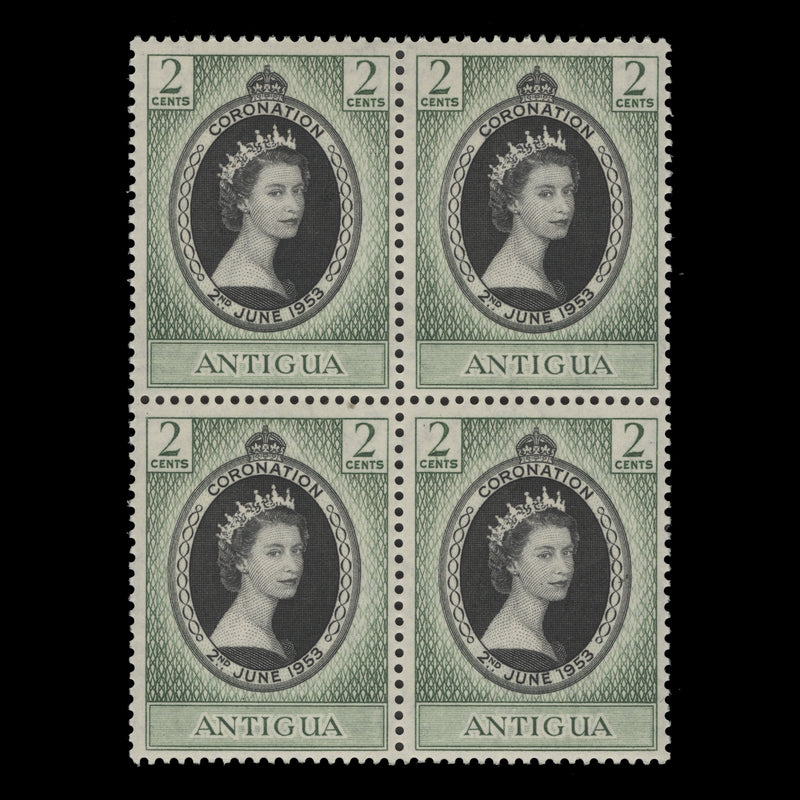 Antigua 1953 (MNH) 2c Coronation block