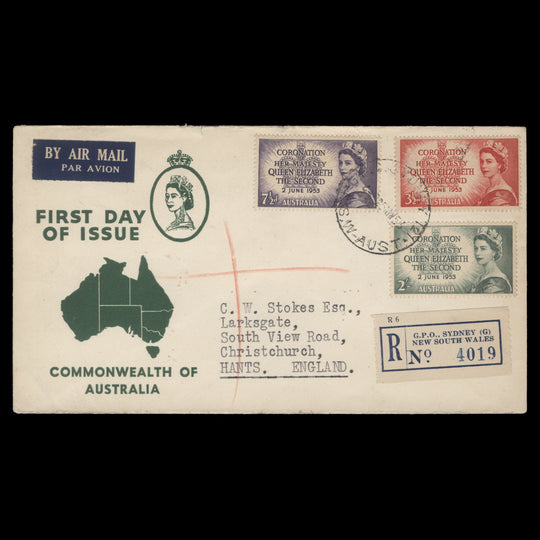 Australia 1953 Coronation first day cover, GPO SYDNEY