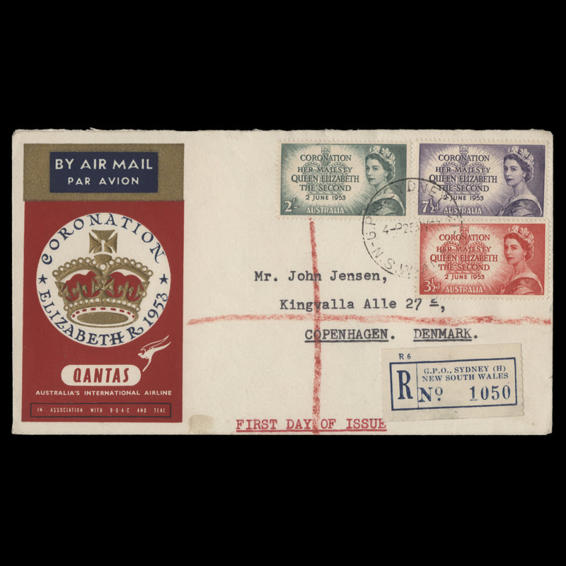 Australia 1953 Coronation first day cover, GPO SYDNEY