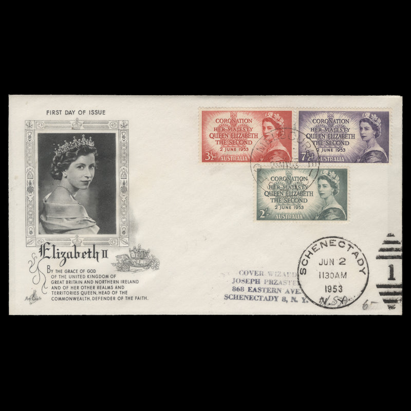 Australia 1953 Coronation first day cover, MELBOURNE