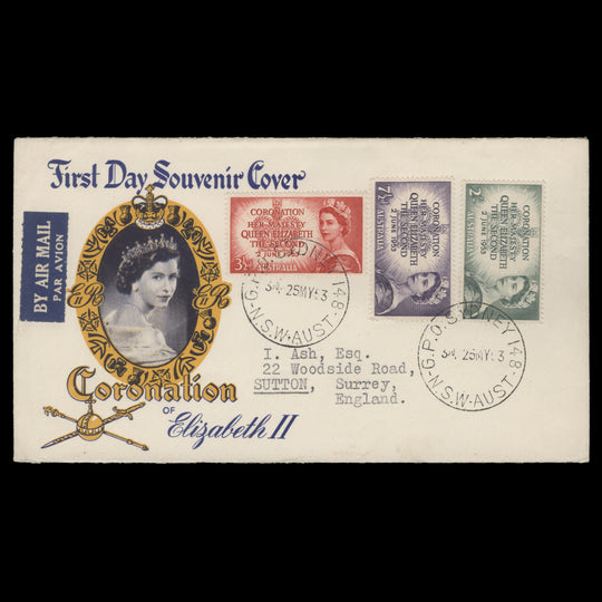 Australia 1953 Coronation first day cover, SYDNEY