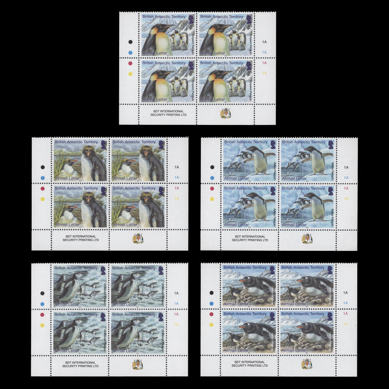 BAT 2014 (MNH) Penguins Definitives plate blocks