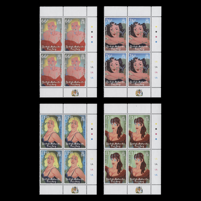 BAT 2017 (MNH) Painted Ladies traffic light/plate blocks