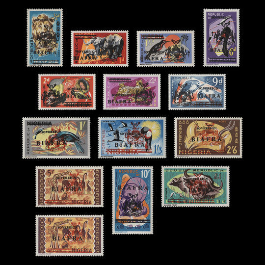 Biafra 1968 (MNH) Wildlife Provisionals