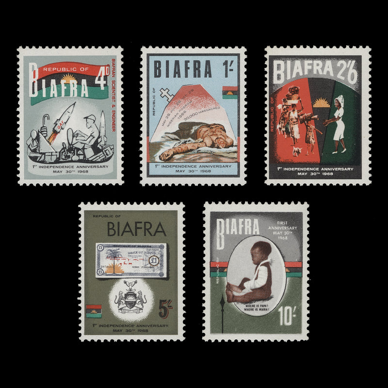Biafra 1968 (MNH) Independence Anniversary set