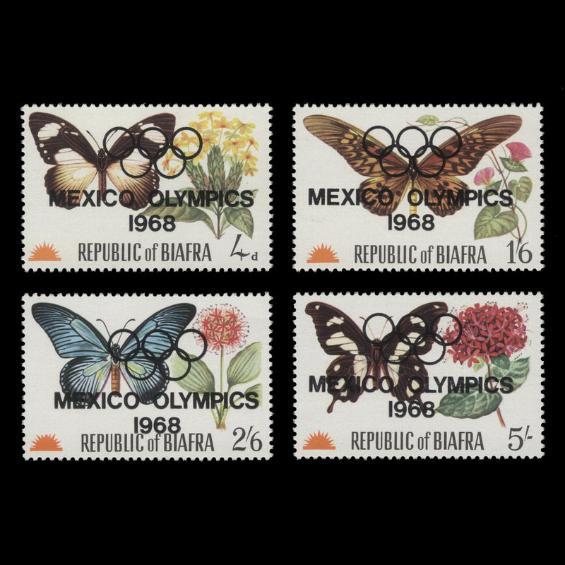 Biafra 1968 (MNH) Olympic Games, Mexico provisionals