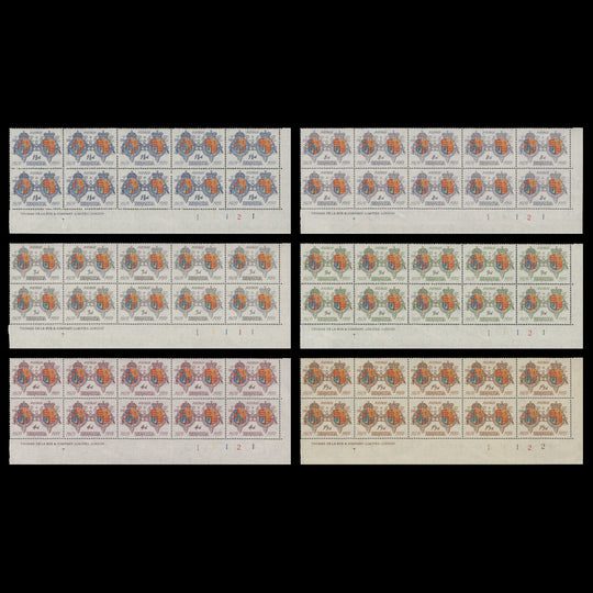 Bermuda 1959 (MNH) Anniversary of First Settlement imprint/plate blocks