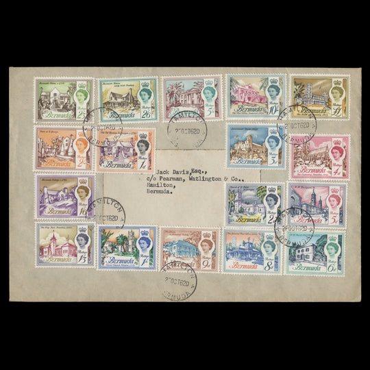 Bermuda 1962 Architecture Definitives first day cover, HAMILTON